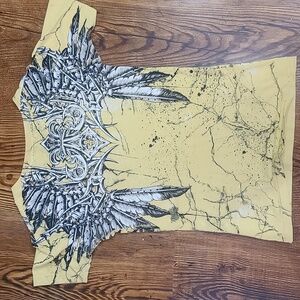 Women size Lg affliction v-neck tee shirt